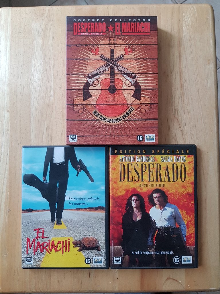 Coffret DVD El Mariachi / Desperado (Robert Rodriguez), Ophalen, Bonusmateriaal, Vanaf 16 jaar, Frans