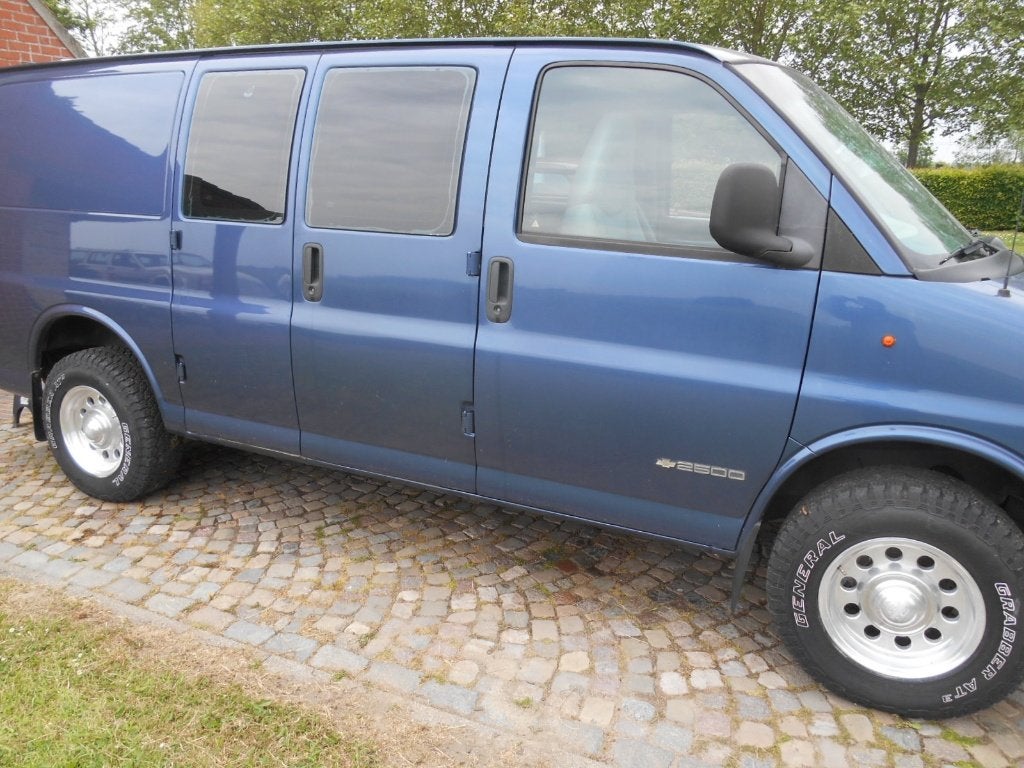 Chevrolet G2500 Turbo diesel lichte vracht 5 zitpl 1997, Auto's, Automaat, 8 cilinders, Blauw, 6500 cc