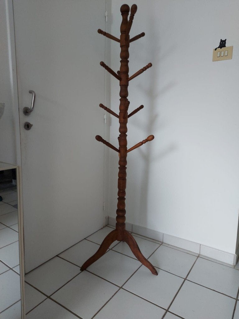 Houten staande kapstok, Ophalen, Gebruikt, Staande kapstok