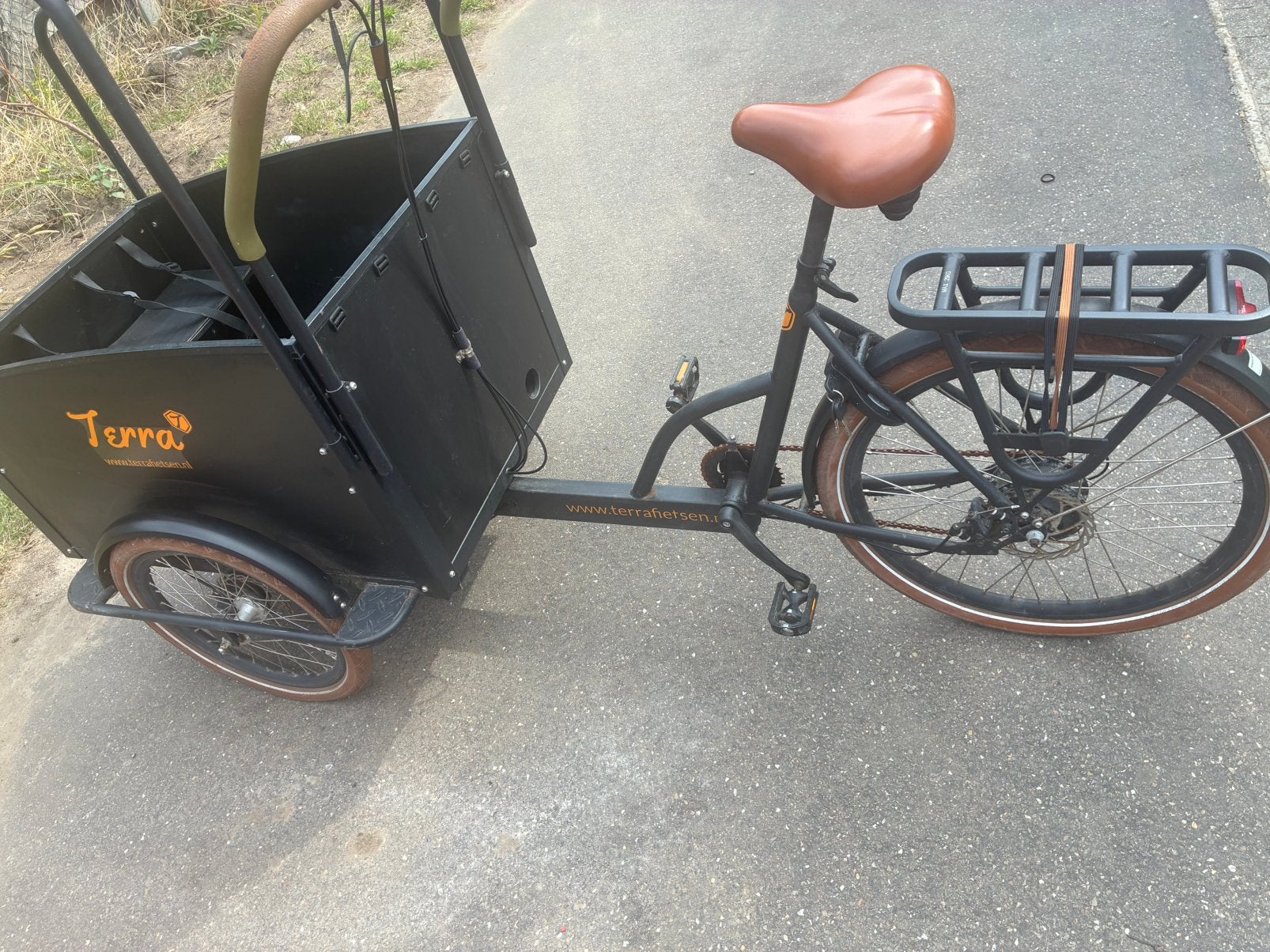 Elektrische terra bakfiets te koop , brengen mogelijk, Ophalen of Verzenden, Zo goed als nieuw, 4 kinderen of meer, Elektrisch