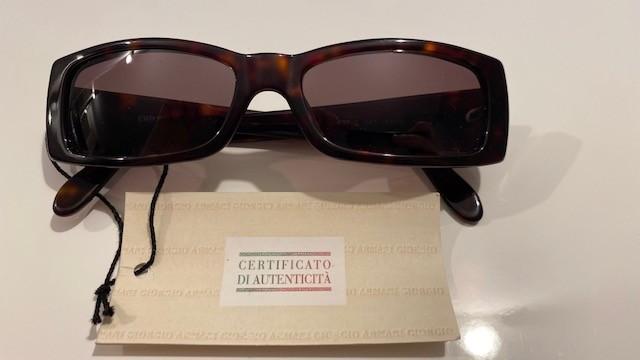 Giorgio Armani turtle zonnebril, Overige merken, Zonnebril, Bruin, Nieuw