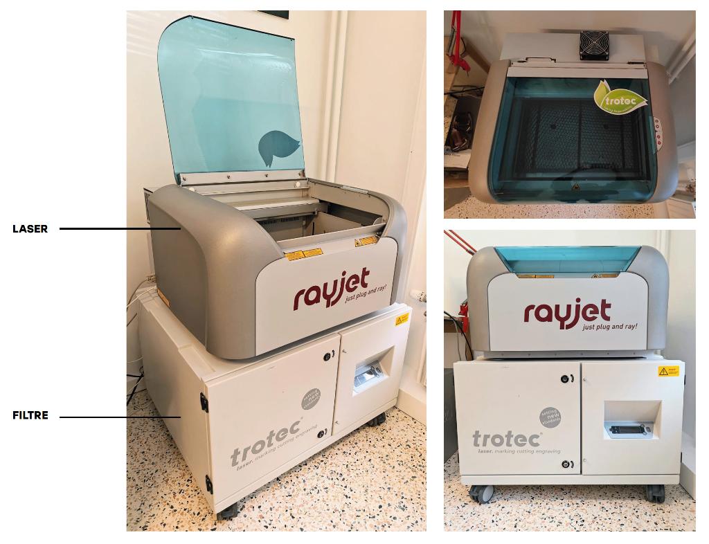 Découpeuse laser Trotec Rayjet 30 en très bon état, Enlèvement