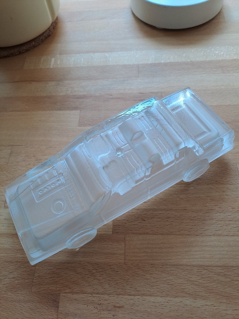VOLVO 740 Miniatuur voor reclame in glaspasta, Verzamelen, Ophalen of Verzenden, Zo goed als nieuw, Auto's