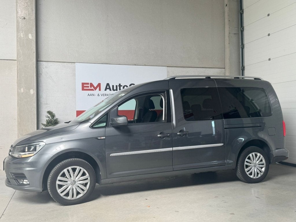 Volkswagen Caddy 1.4 TSI Maxi Long 7 Plaats Airco-Zetelv., Auto's, Voorwielaandrijving, 4 cilinders, 7 zetels, Handgeschakeld