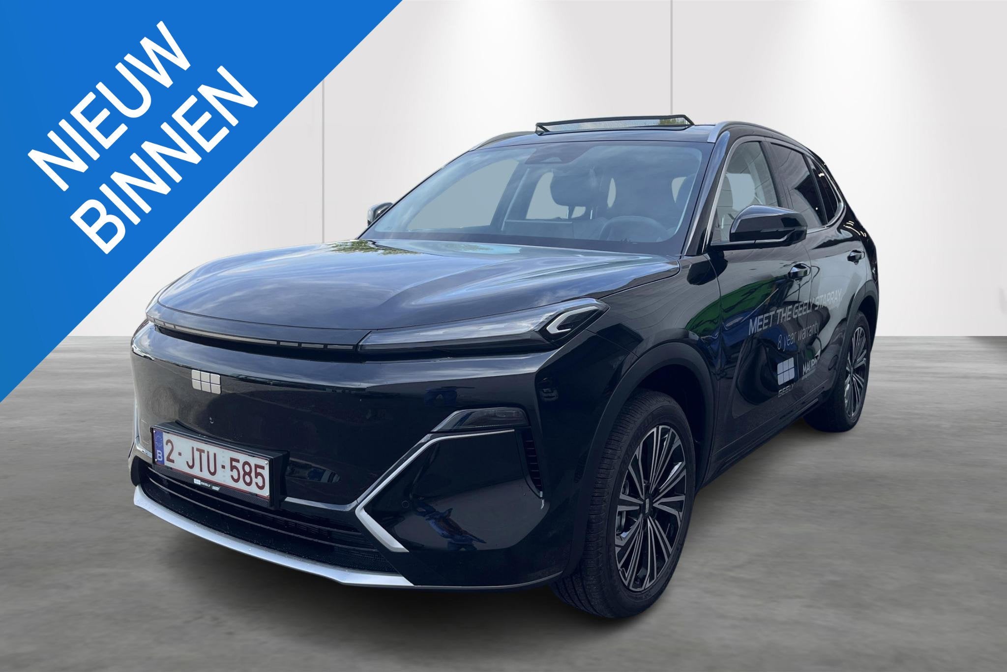 GEELY Starray EM-I 1.5 EM-i PHEV Max+ 29,8 kWh 8 JAAR of 200, Auto's, Stof, Gebruikt, 4 cilinders, Lane Keeping Assist