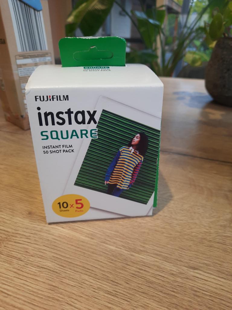Instax square, instant film 50 shot pack., Audio, Tv en Foto, Fotografie | Fotopapier, Instant film, Ophalen