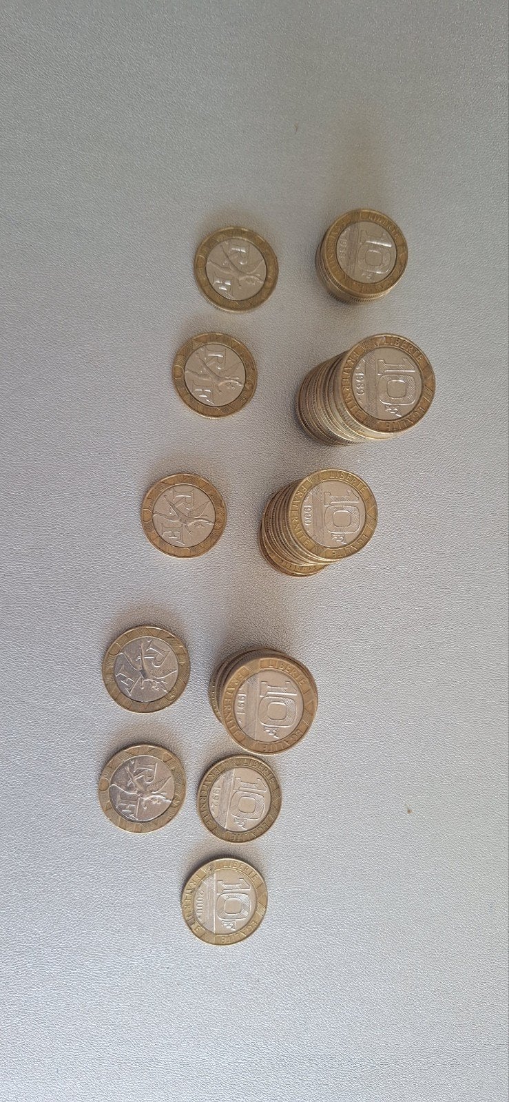 Lot de 52 pièces de 10 francs République Française, Timbres & Monnaies, Monnaies | Europe | Monnaies euro, Enlèvement