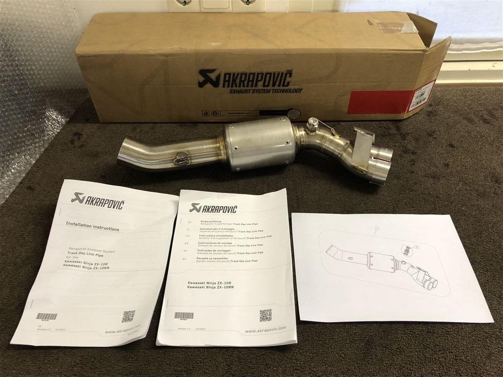 Akrapovic Track Day linkpijp Kawasaki ZX10R ZX10RR 2021-2023, Motoren, Verzenden, Nieuw