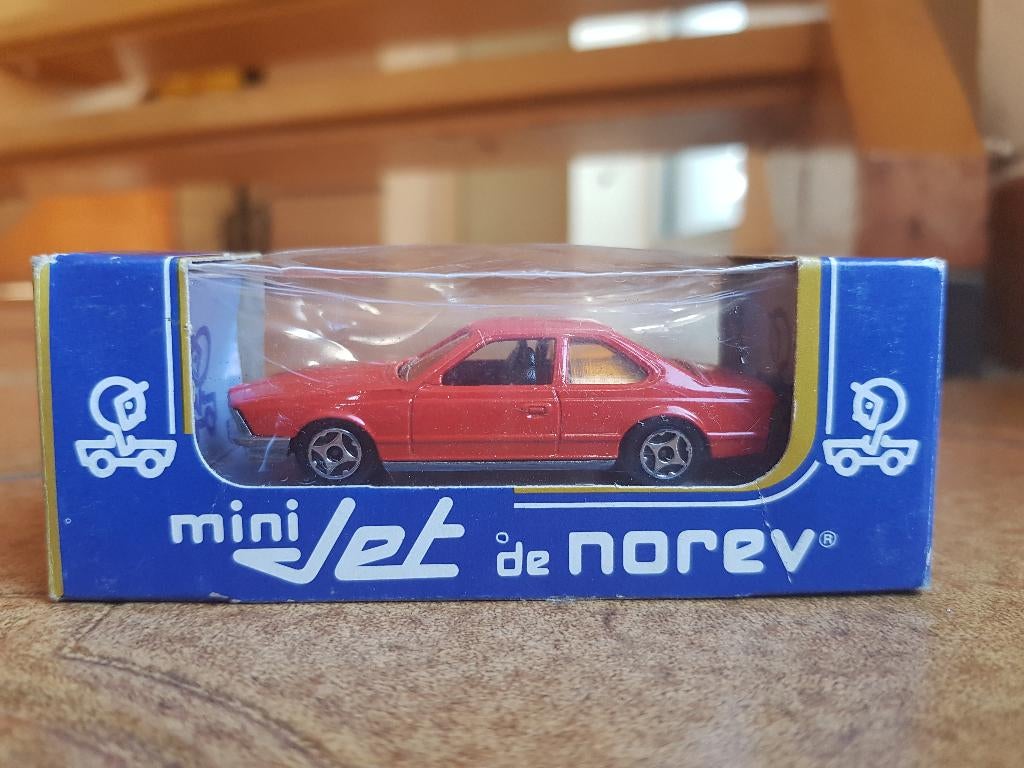 Norev Mini Jet BMW 633 CF Red 1/66 Vintage New in box, Ophalen of Verzenden, Nieuw, Auto