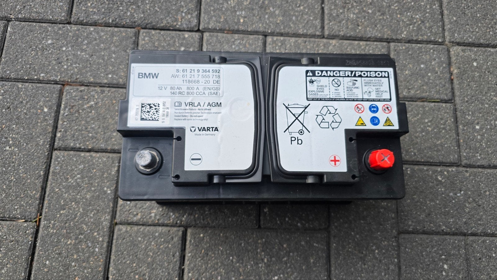 Originele BMW autobatterij – BMW M140i 2019 – goed werkend, Auto-onderdelen, Accu's en Toebehoren, Ophalen, BMW