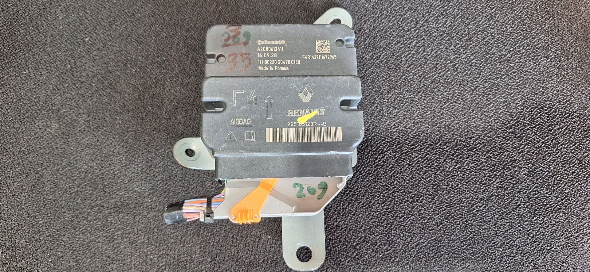 Originele Airbag Stuurmodule Computer Renault Twingo 3 - 985, Autos : Pièces & Accessoires, Renault, -, Utilisé, -