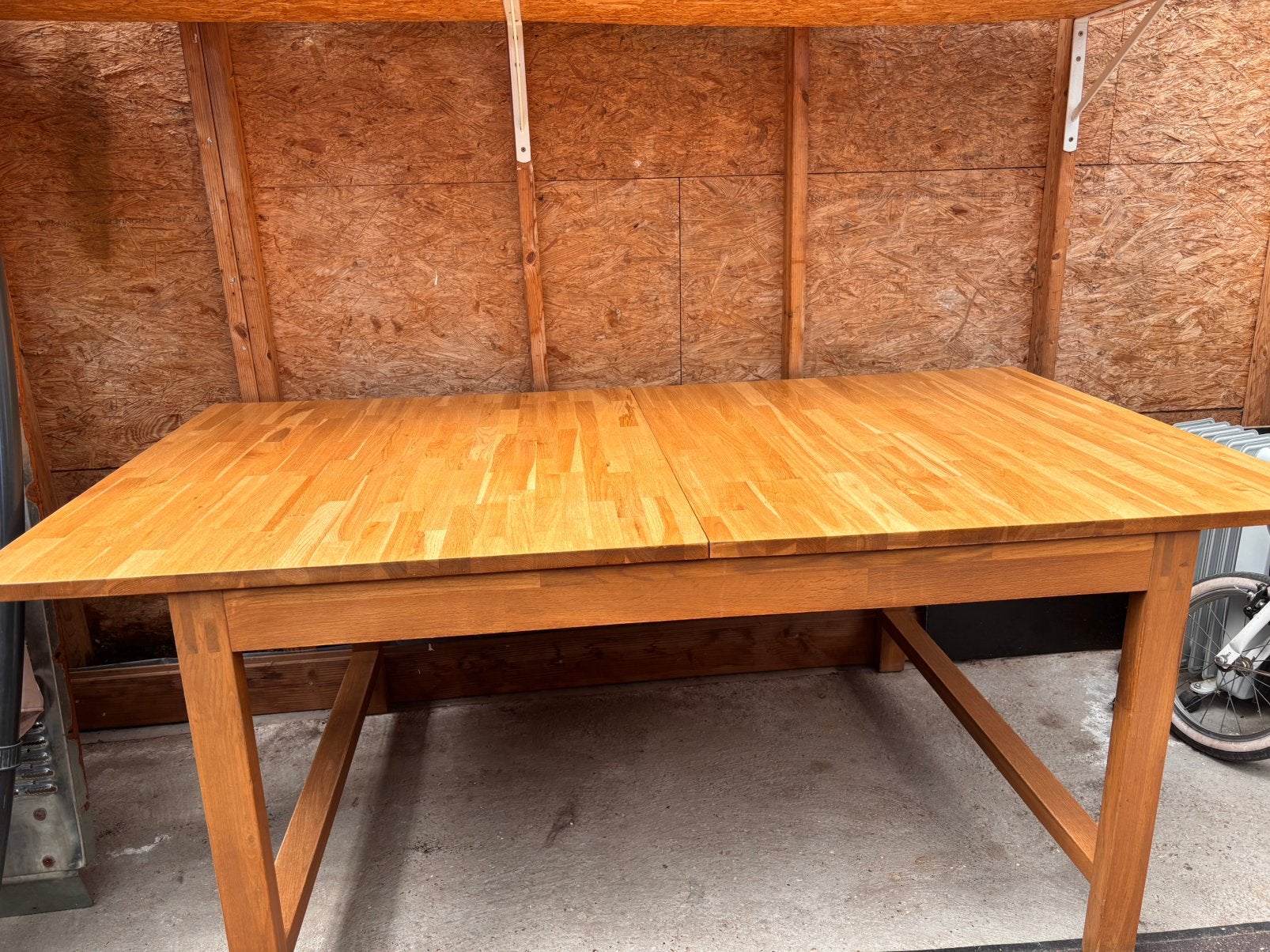 Eettafel uitschuifbaar, Ophalen, Gebruikt, 50 tot 100 cm, Vijf personen of meer