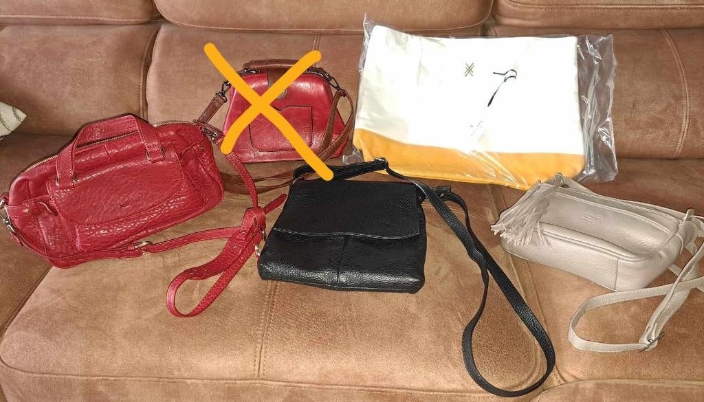 Handtas, schoudertas, ... Xandres, Crinkles, Kate Lee,..., Ophalen of Verzenden, Nieuw, Overige kleuren, Handtas