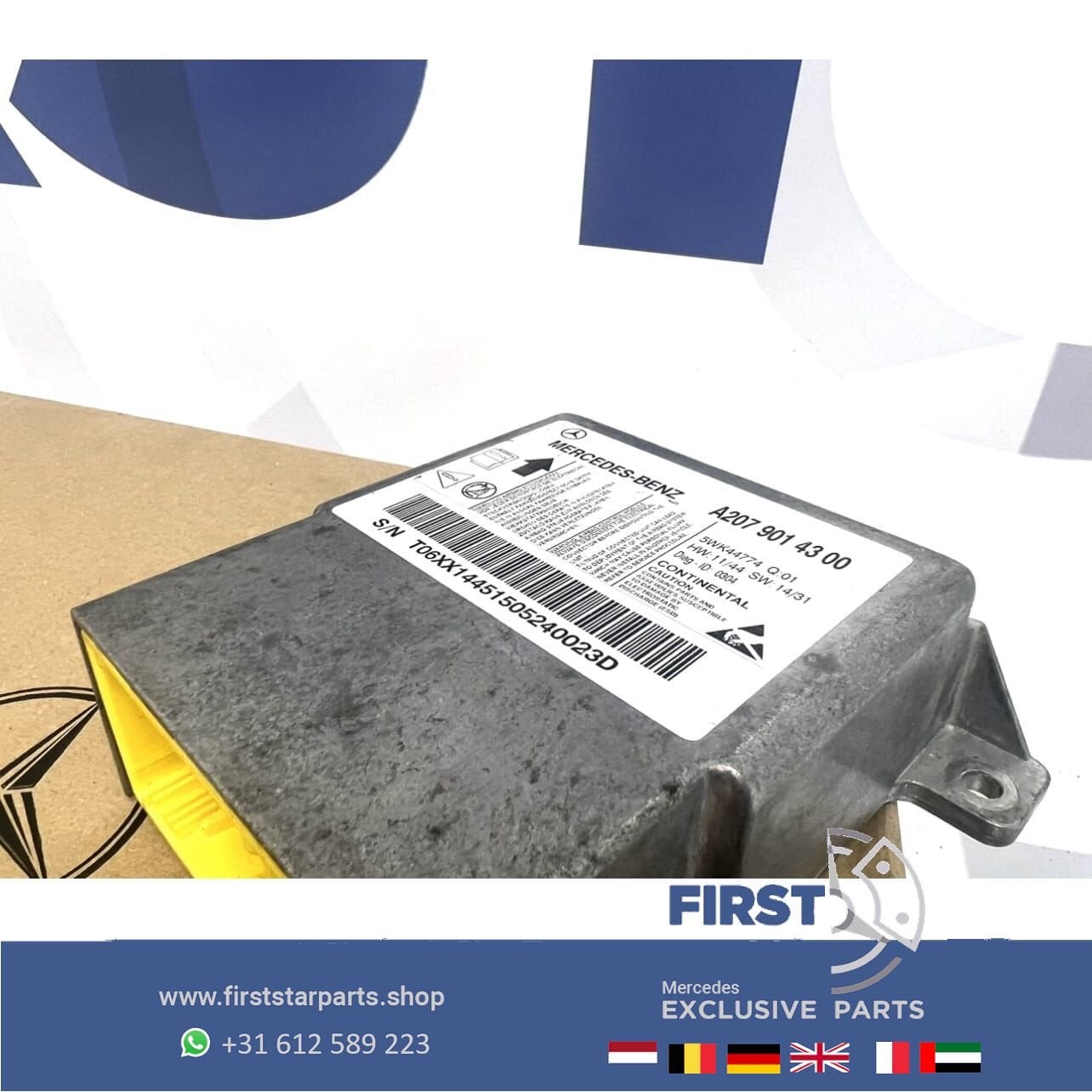A2079014300 MERCEDES SRS AIRBAG MODULE / Mercedes E KLASSE W, Auto-onderdelen, Gebruikt, -, Ophalen of Verzenden, -