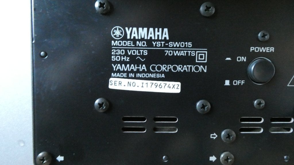 Subwoofer Yamaha., Audio, Tv en Foto, Ophalen, Zo goed als nieuw, Subwoofer, Yamaha