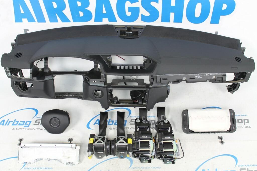 Airbag kit Tableau de bord cuir noir Mercedes E klasse W212, Enlèvement ou Envoi, Utilisé