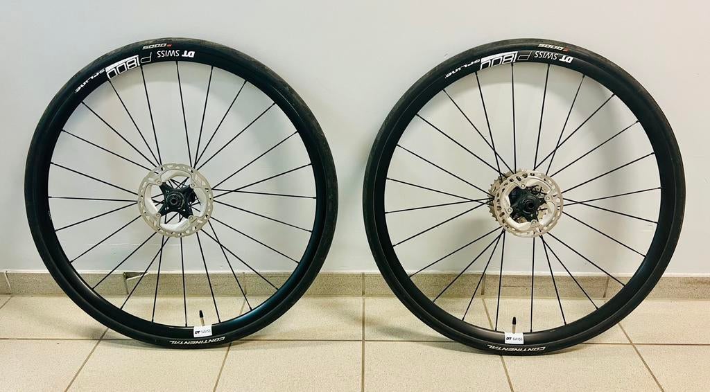 DT Swiss p1800 spline 23 Disc + nieuwe continental banden, Fietsen en Brommers, Ophalen, Zo goed als nieuw, Aluminium