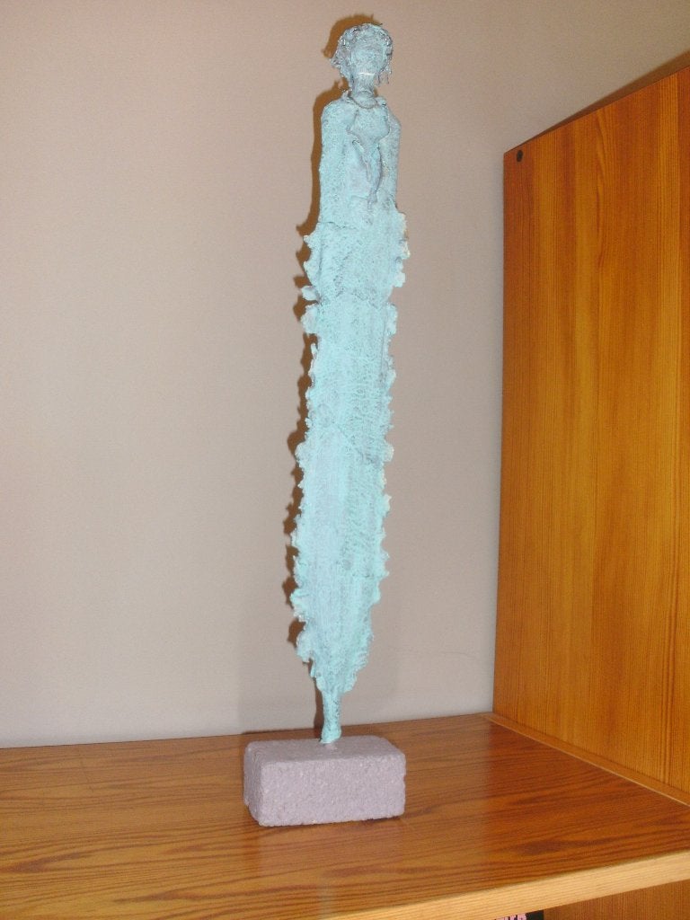 Lange sierlijke dame, Ophalen, Gips, 50 - 100 cm, Beeld