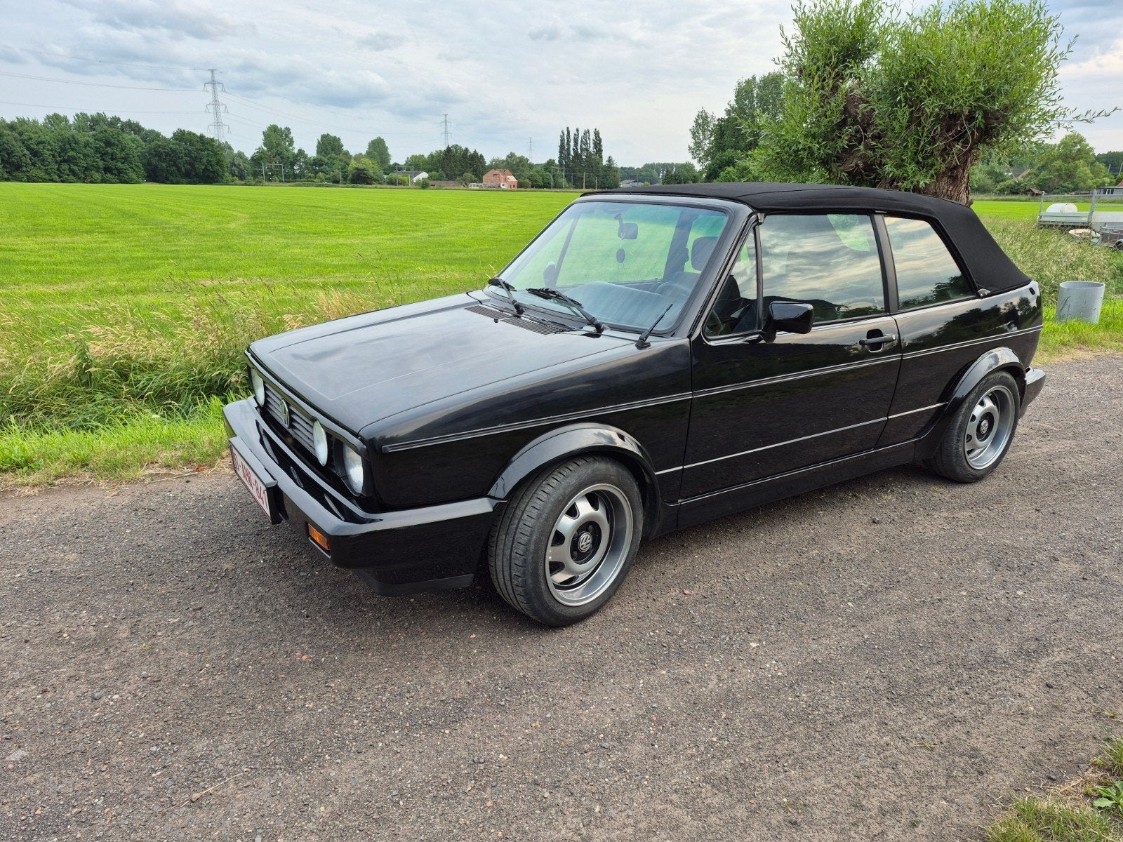 Golf cabrio 1993, Cabriolet, Zwart, Handgeschakeld, Grijs