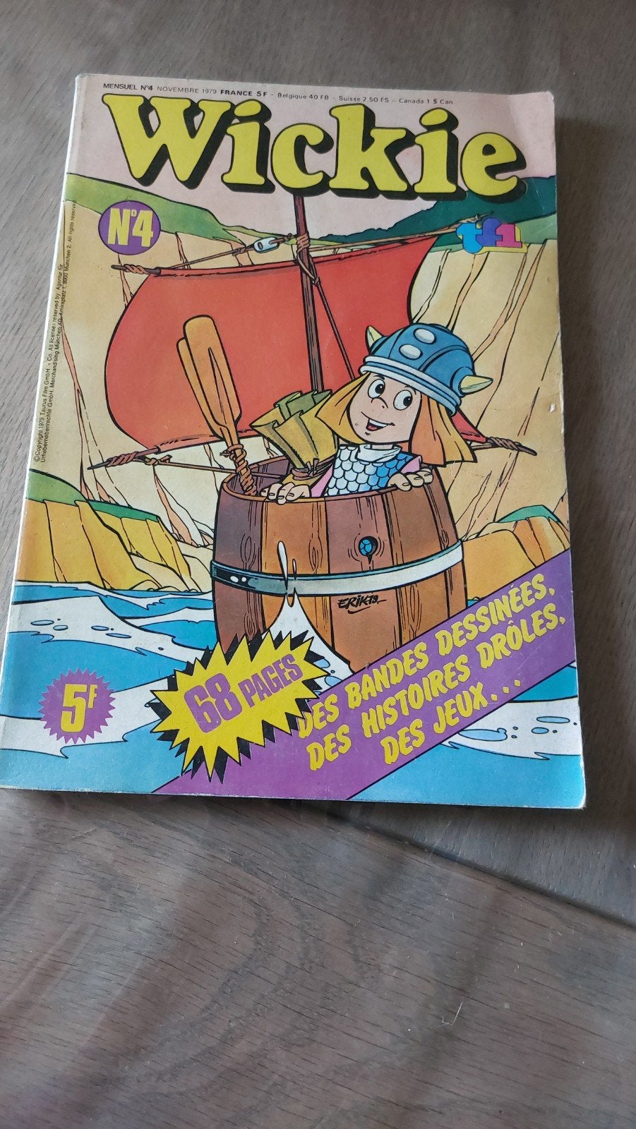 Ancien magazine de bandes dessinées Wickie