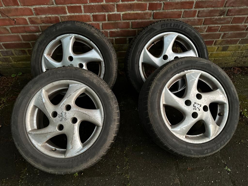 Peugeot Velgenset 4x108 15duim, Auto-onderdelen, Banden en Velgen, Ophalen, Gebruikt, 15 inch, Banden en Velgen