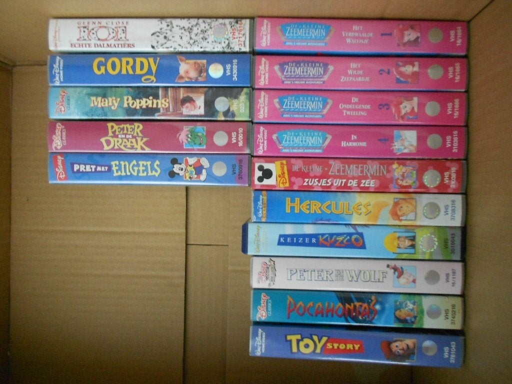 originele VHS video's Disney film/tekenfilm, Nederlands ondertiteld, Tekenfilm, VHS, Ophalen of Verzenden