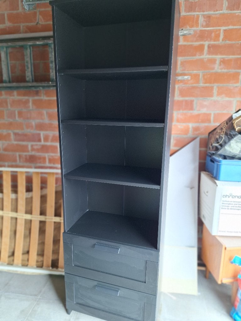Zwarte Kast lades, Huis en Inrichting, Kasten | Kleerkasten, Ophalen, 50 tot 100 cm, Zo goed als nieuw, 150 tot 200 cm