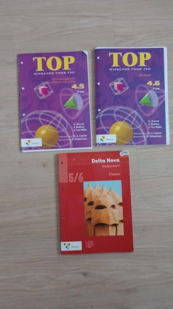 3 schoolboeken : Wiskunde, Ophalen, Gelezen, Overige niveaus, Wiskunde B