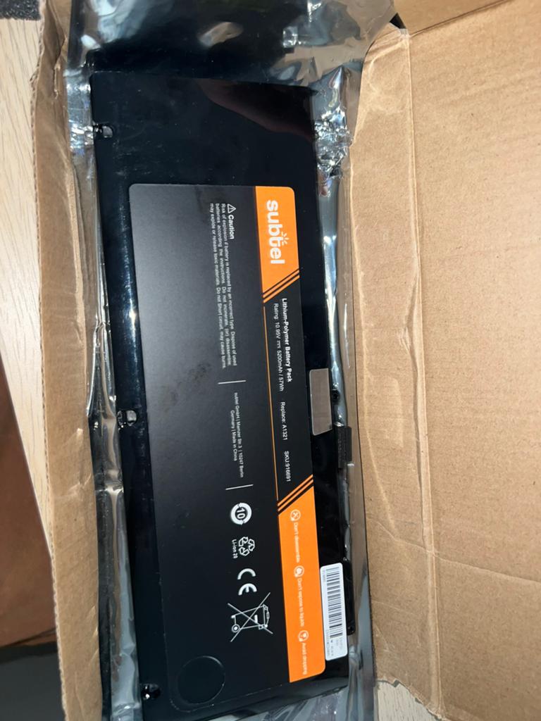 Subtel A1321 MacBook Pro Batterij 5200mAh Nieuw, Computers en Software, Accu's en Batterijen, Ophalen, Zo goed als nieuw