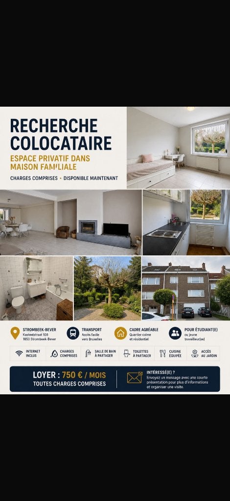 Colocation, Immo, Appartements & Studios à louer, Bruxelles