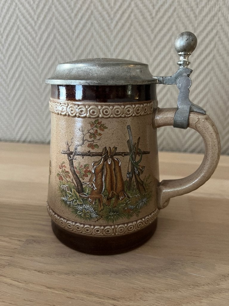 Chope à bière vintage Marzi&Remy–Scènes de chasse–Allemagne, Ophalen of Verzenden, Gebruikt, Pul(len), Overige merken