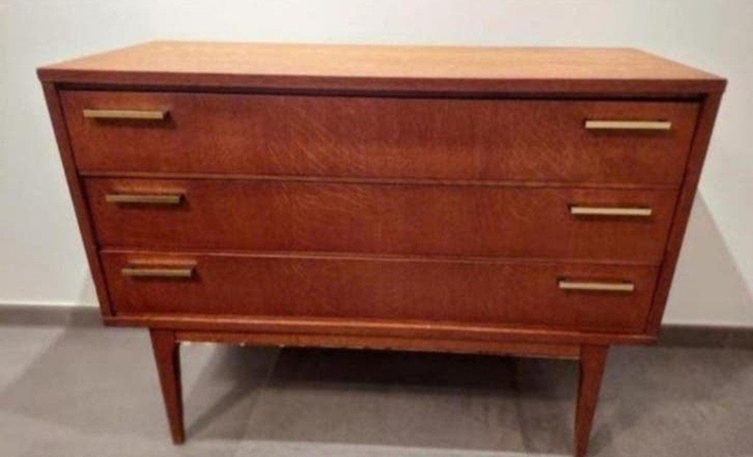 Vintage ladenkast , 3 ruime laden L1m, br 43cm ,h 75cm., Ophalen