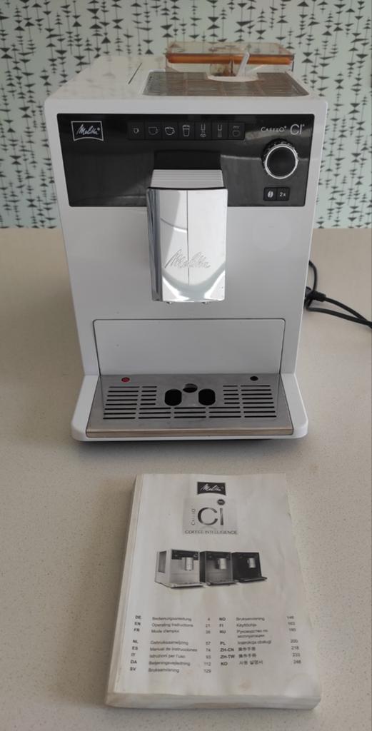 Melitta caffeo ci verse bonen koffiemachine met handleiding, Elektronische apparatuur, Koffiezetapparaten, Ophalen, Koffiemachine