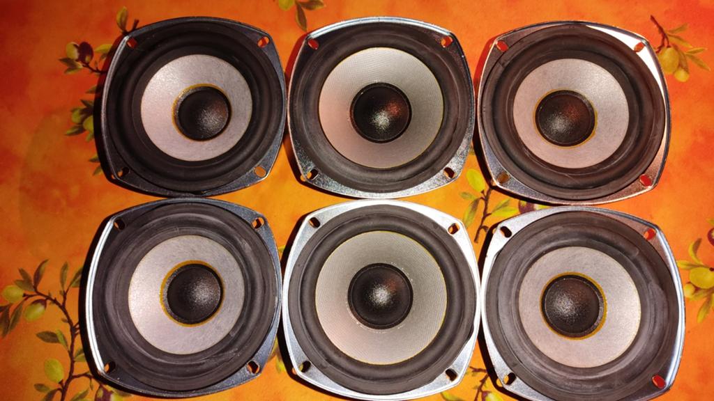 Lot de 6 haut-parleurs Sony 4" - 8 et 16 Ohm, TV, Hi-fi & Vidéo, Enceintes, Sony