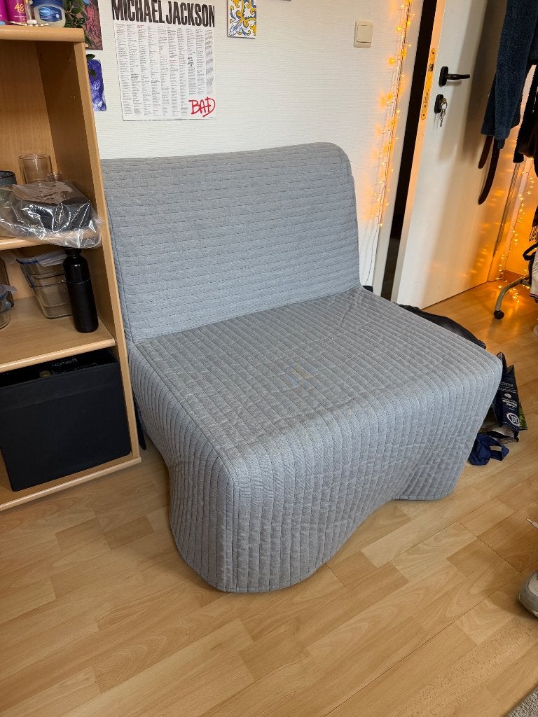 IKEA slaapzetel voor op kot, Huis en Inrichting, Ophalen, Gebruikt, Eenpersoons, Rechte bank