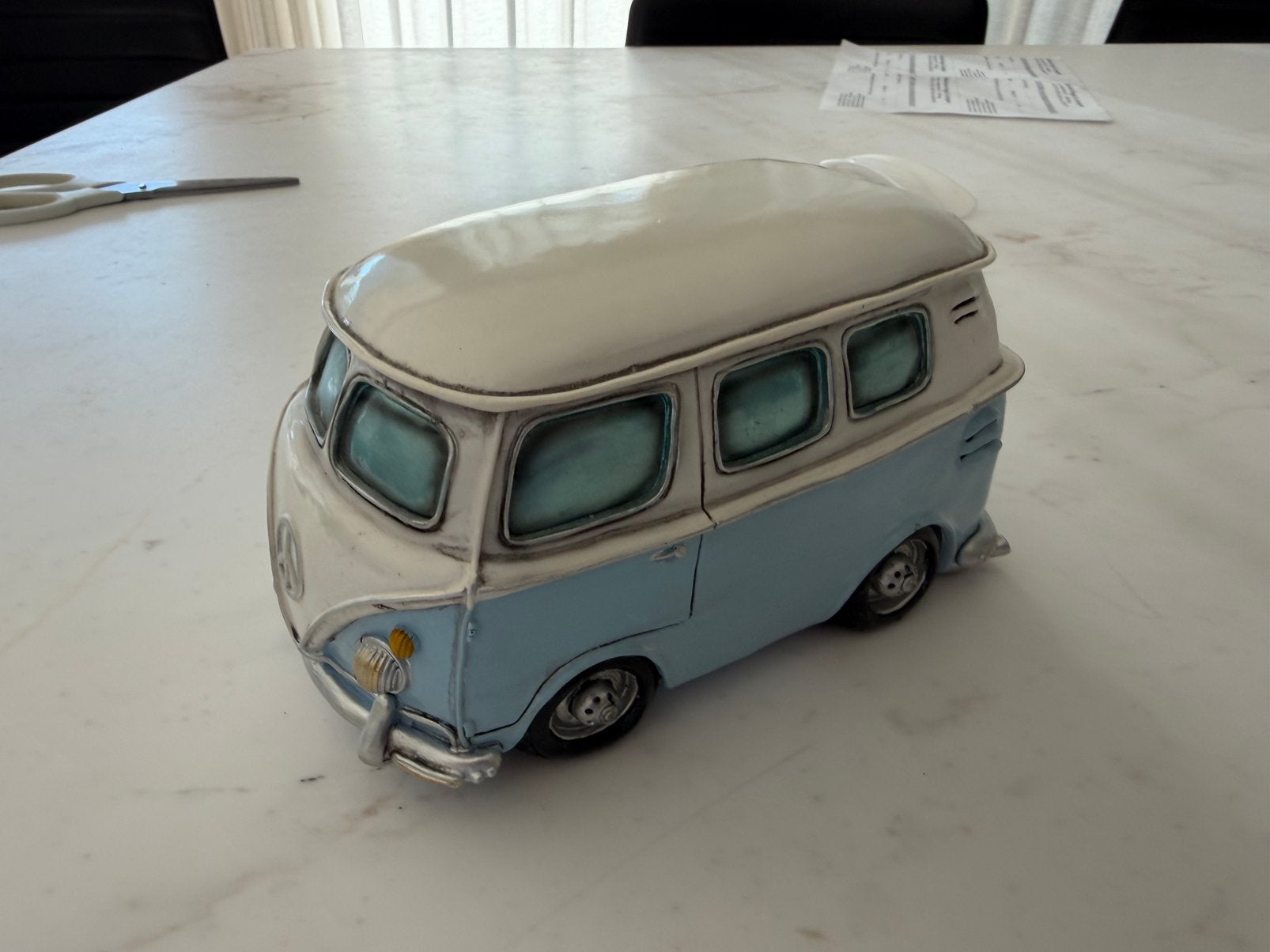Decoratieve retro camper / Volkswagen bus spaarpot, Ophalen, Zo goed als nieuw