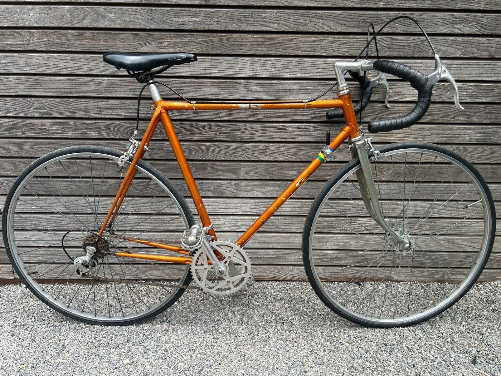 Volledig gerestaureerde merkloze koersfiets, Fietsen en Brommers, Fietsen | Oldtimers, 51 tot 55 cm, Jaren '60 of nieuwer, Velgrem