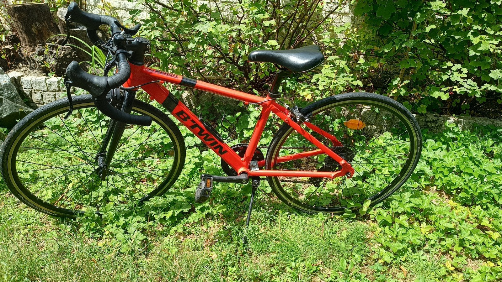 vélo course btwin triban très bon état, B-Twin Decathlon, Frein sur jante, Comme neuf, Enlèvement
