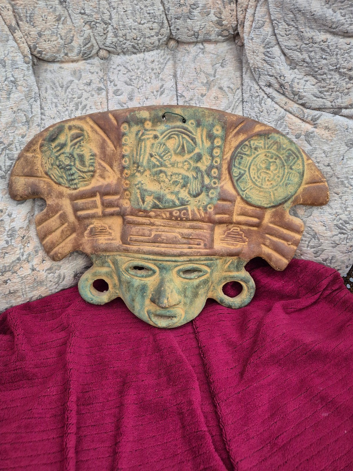 mexicaans wandmasker, Ophalen