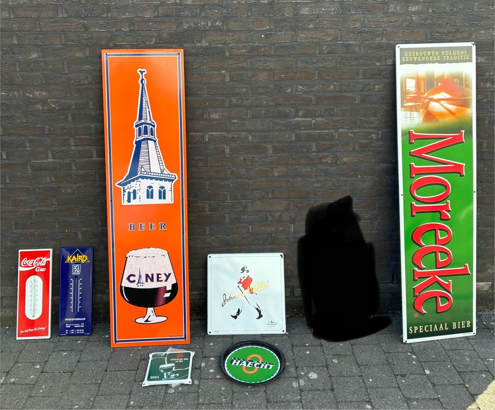 Verschillende reclameborden, Ophalen, Zo goed als nieuw, Reclamebord