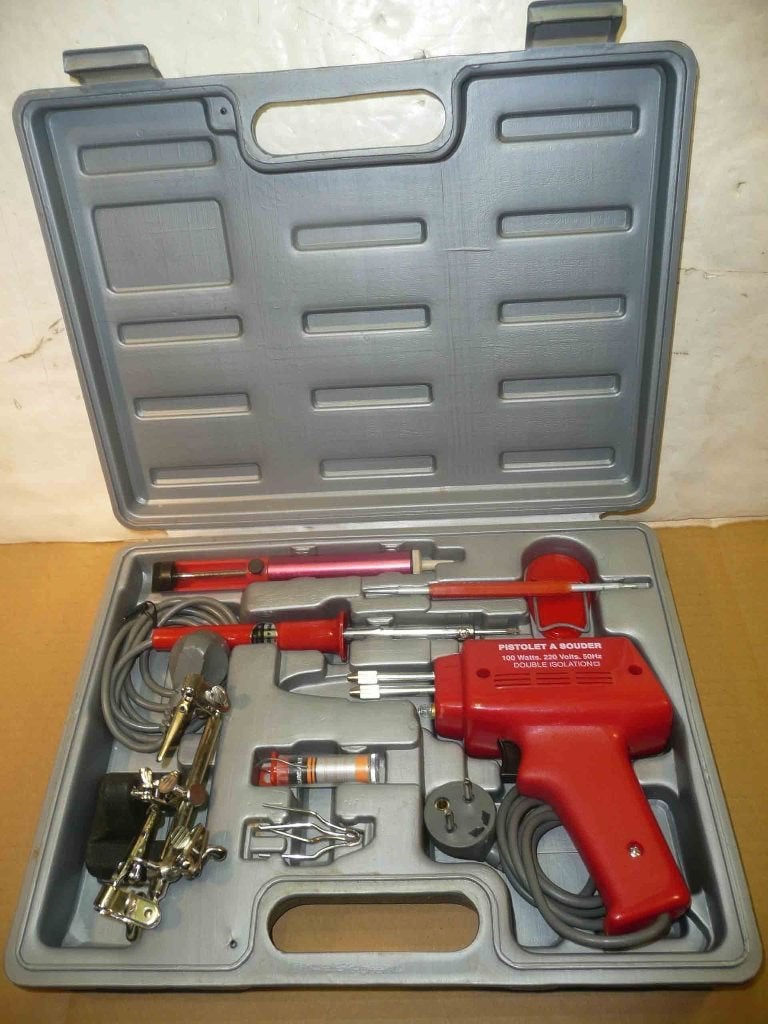 coffret avec fers  à souder et accessoires, Hobby en Vrije tijd, Knutselen, Nieuw, Gereedschap of Accessoires, Educatief, Zilver