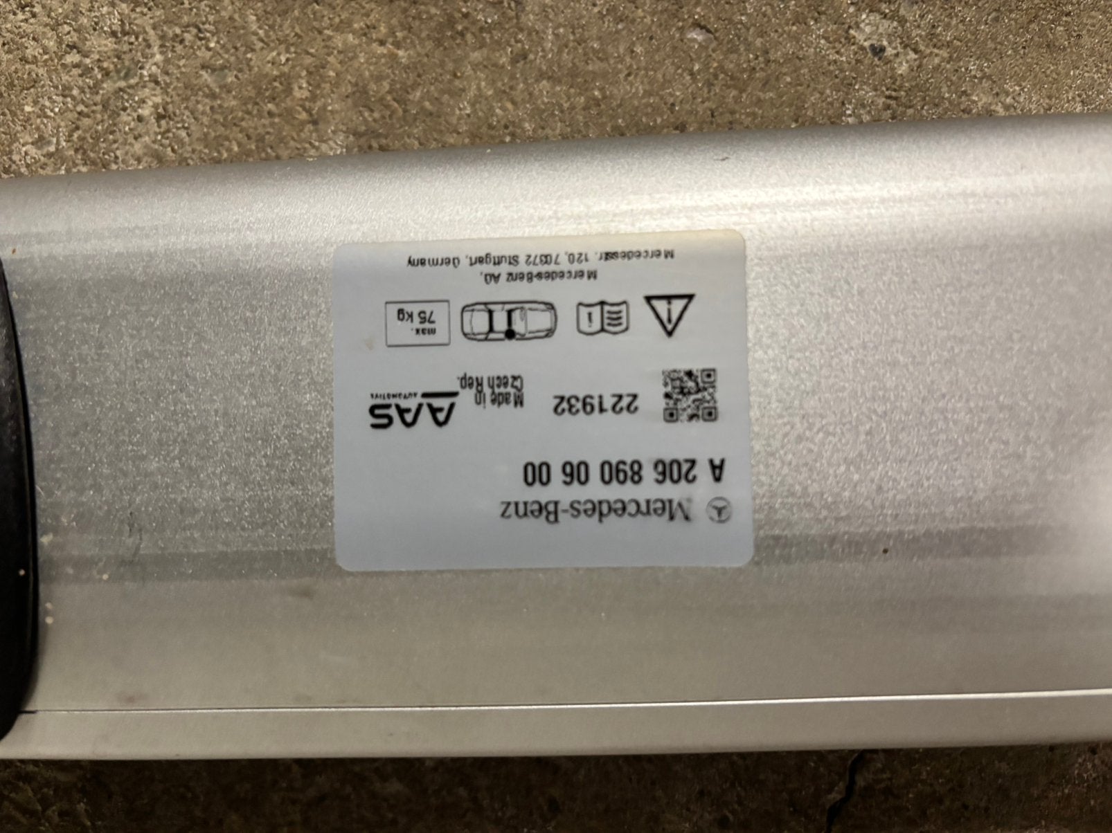 Originele Dakdragers Mercedes C-klasse Break, Auto diversen, Ophalen, Zo goed als nieuw