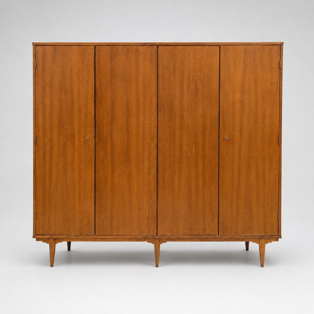 Vintage design kledingkast linnenkast jaren '60 '70 design, Verzenden