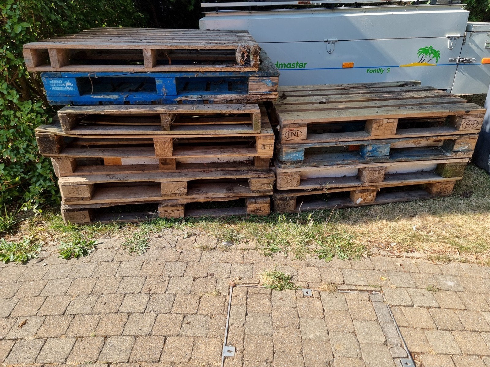 Gratis palletten, Ophalen
