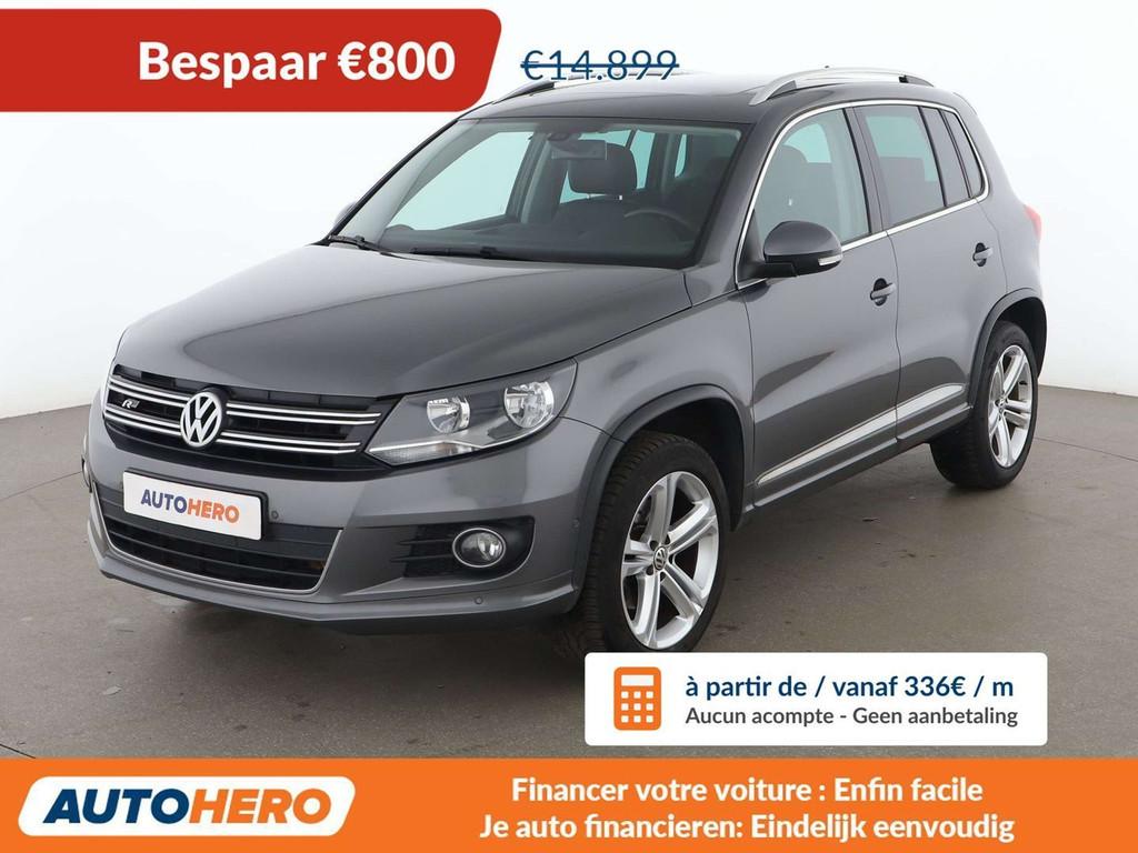 Volkswagen Tiguan 1.4 TSI Sport & Style BlueMotion Tech, Auto's, Gebruikt, 110 kW, 1505 kg, Leder
