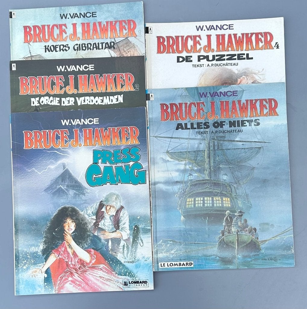 Bruce J Hawker - 5 strips!, Livres, Plusieurs BD, Enlèvement ou Envoi, Utilisé