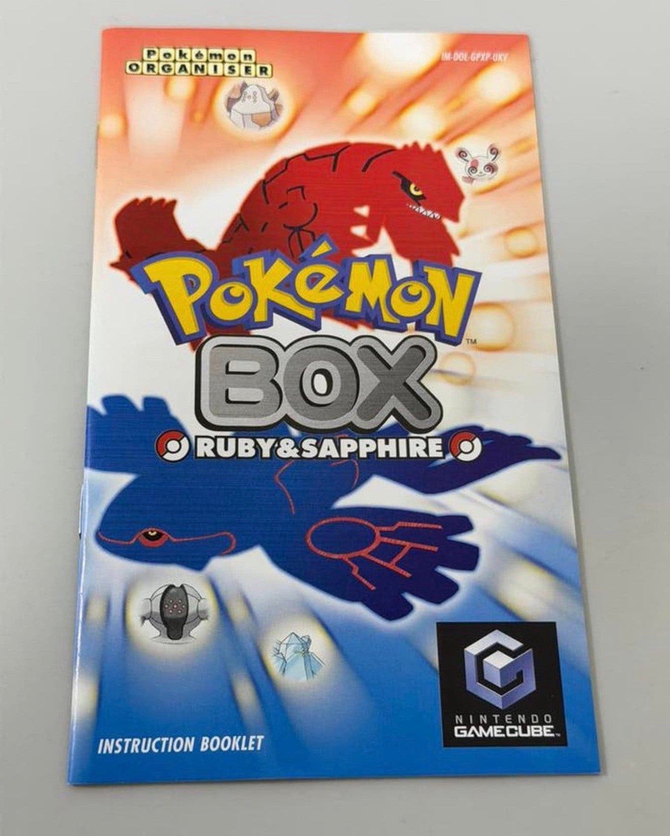 Pokemon Box Ruby & Sapphire GameCube Handleiding PAL boekje, Games en Spelcomputers, Ophalen of Verzenden, Zo goed als nieuw, Role Playing Game (Rpg)