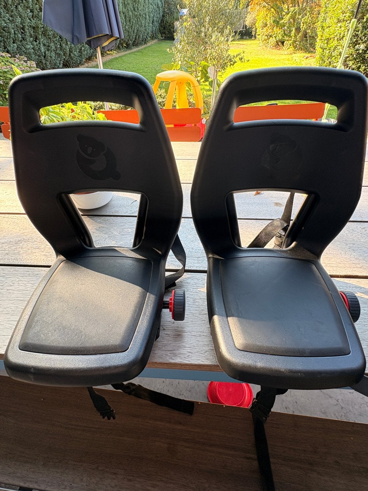 Qibbel junior 6+ fietsstoel zwart, Fietsen en Brommers, Ophalen, Achterzitje, Voetsteuntjes, 15 t/m 36 kg