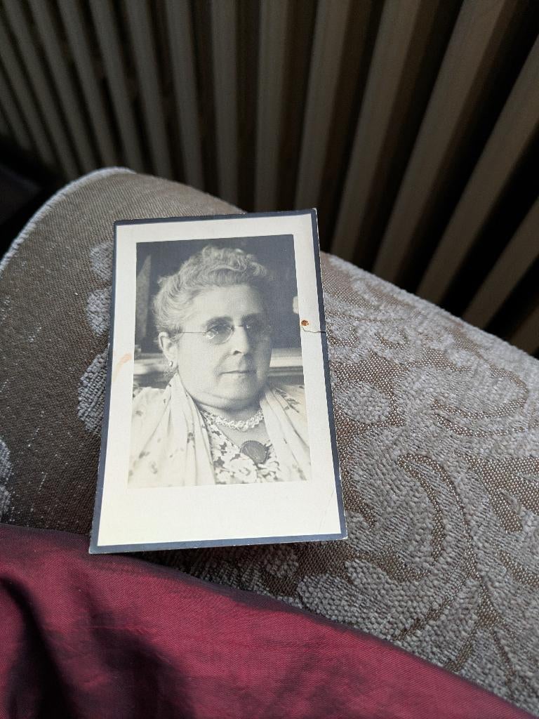 Dp prudentia van calbergh, Enlèvement ou Envoi, Image pieuse