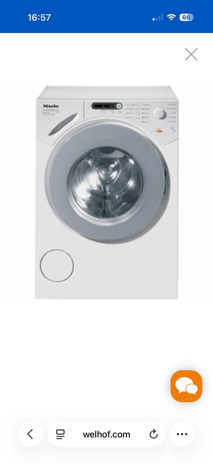 Miele w1714 softtronic in onderdelen, Ophalen